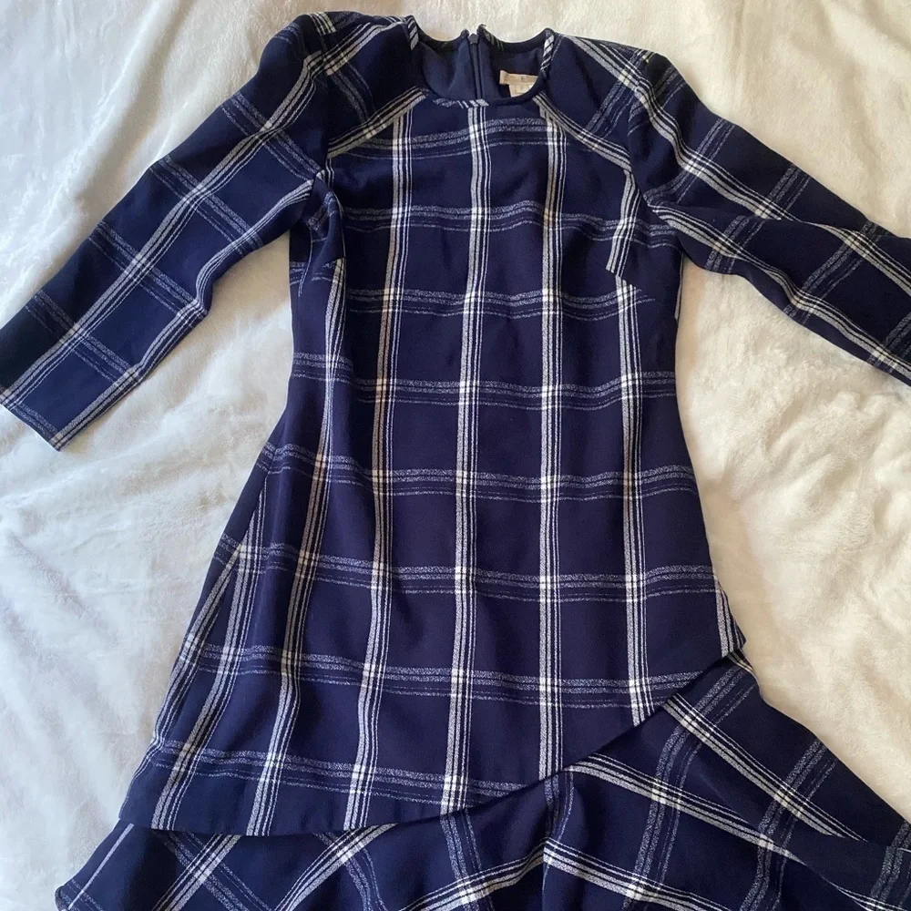 Shoshanna Plaid Shift Dress - 2 - Picture 2 of 16